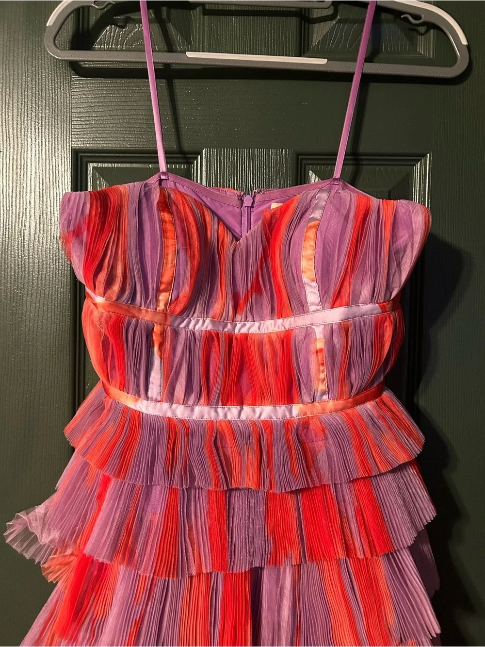 Anthropologie Pink & Purple Tiered Ruffle Maxi Dress for Girls
